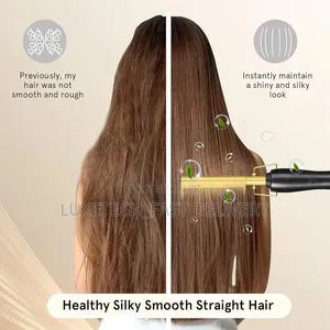 Electric Hot Comb Hair Straightener – Thermal Comb for Hair and Wigs