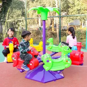 Moetry 8 Seats Kids Mini Carousel Plastic – Merry Go Round for Kids