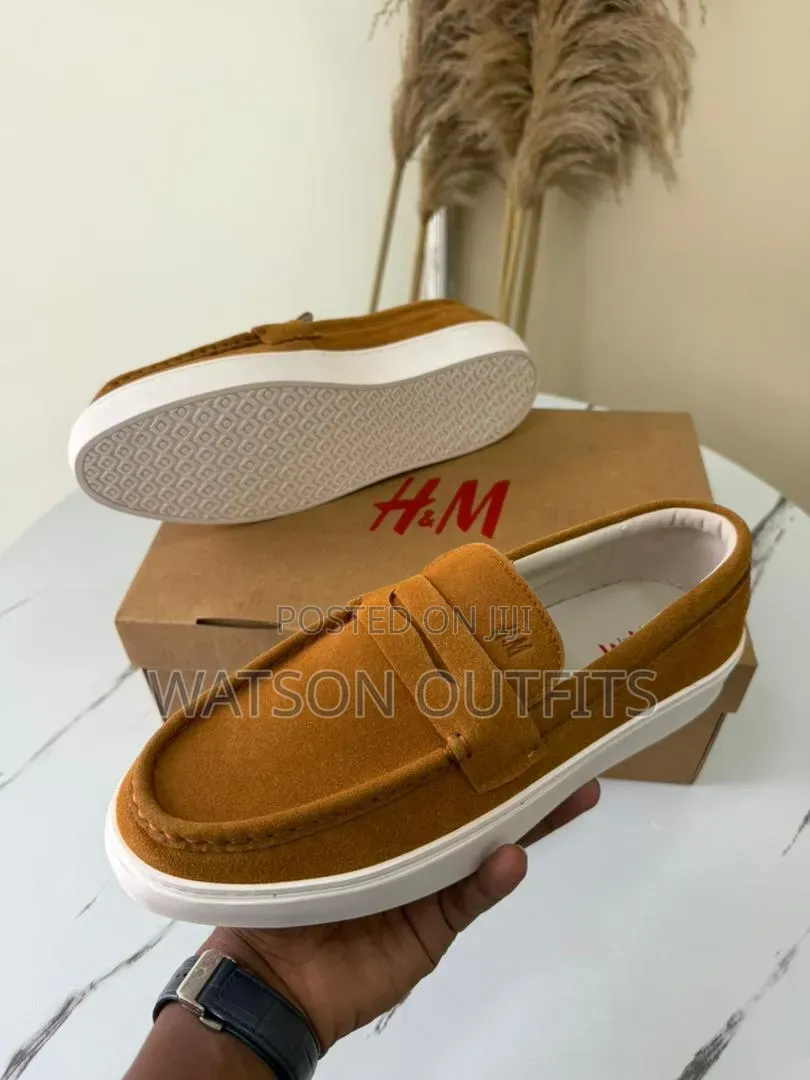 3 Colours H.M Brand Men's Leather Shoes Casual and Smart Footwears