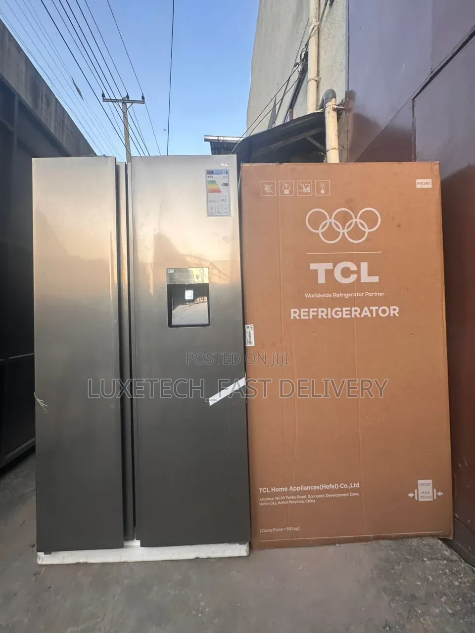 TCL 490 Litres Side-by-Side Fridge Non Frost With Water Dispenser
