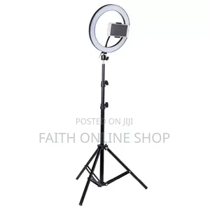 10-Inch LED Ring Light With Adjustable Tripod Stand Phone Holder