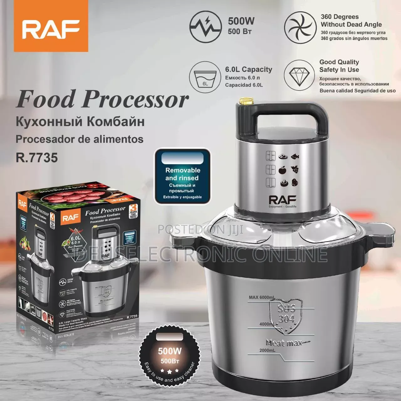 *Raf Food Chopper 6l at 82,000