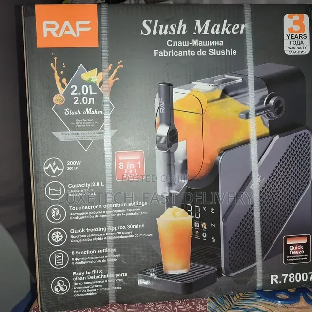 RAF 8-in-1 Slush Maker 2L – Frozen Drinks, Milkshake, Frappé Machine