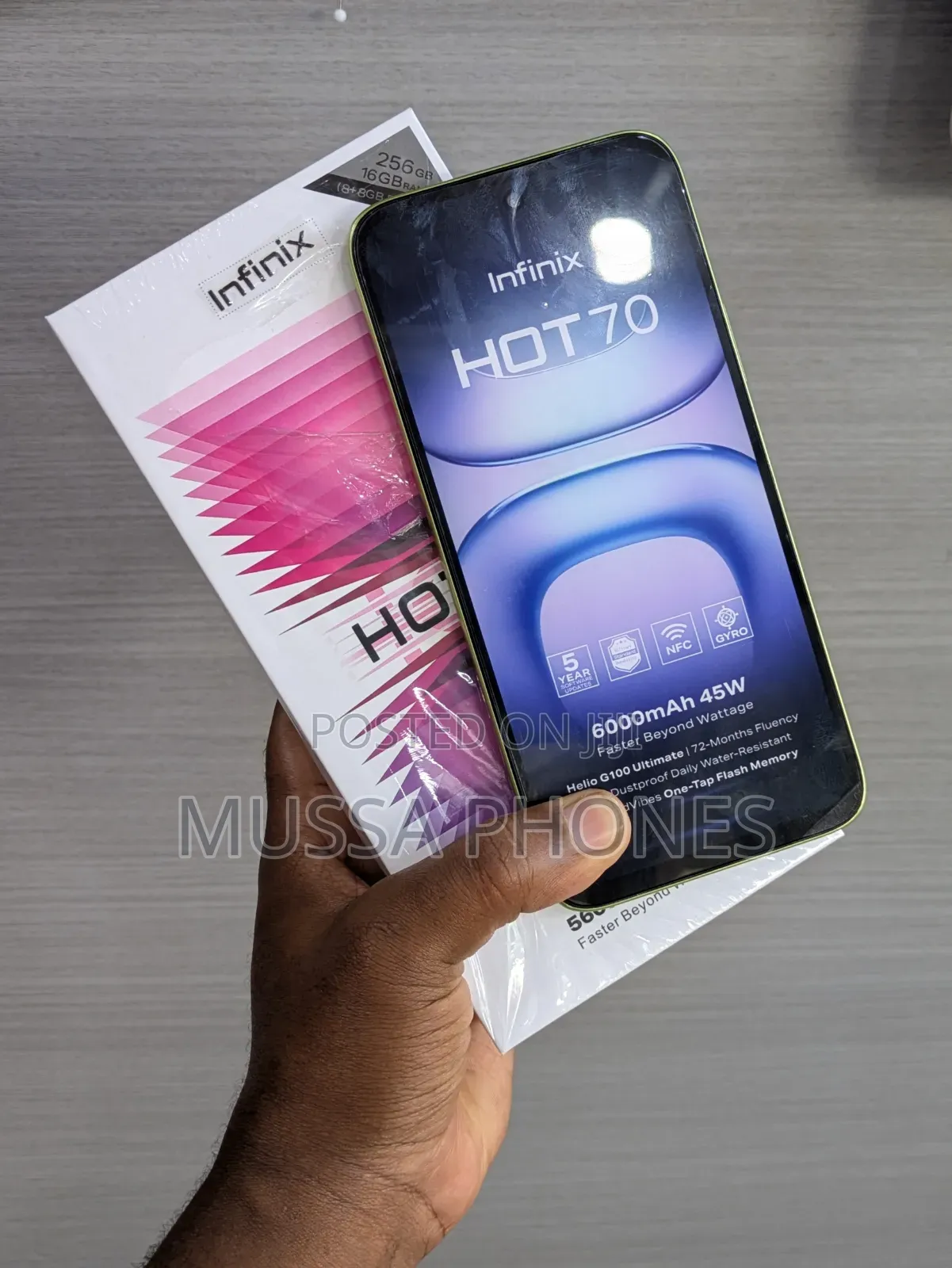 New Infinix Hot 70 256 GB Yellow