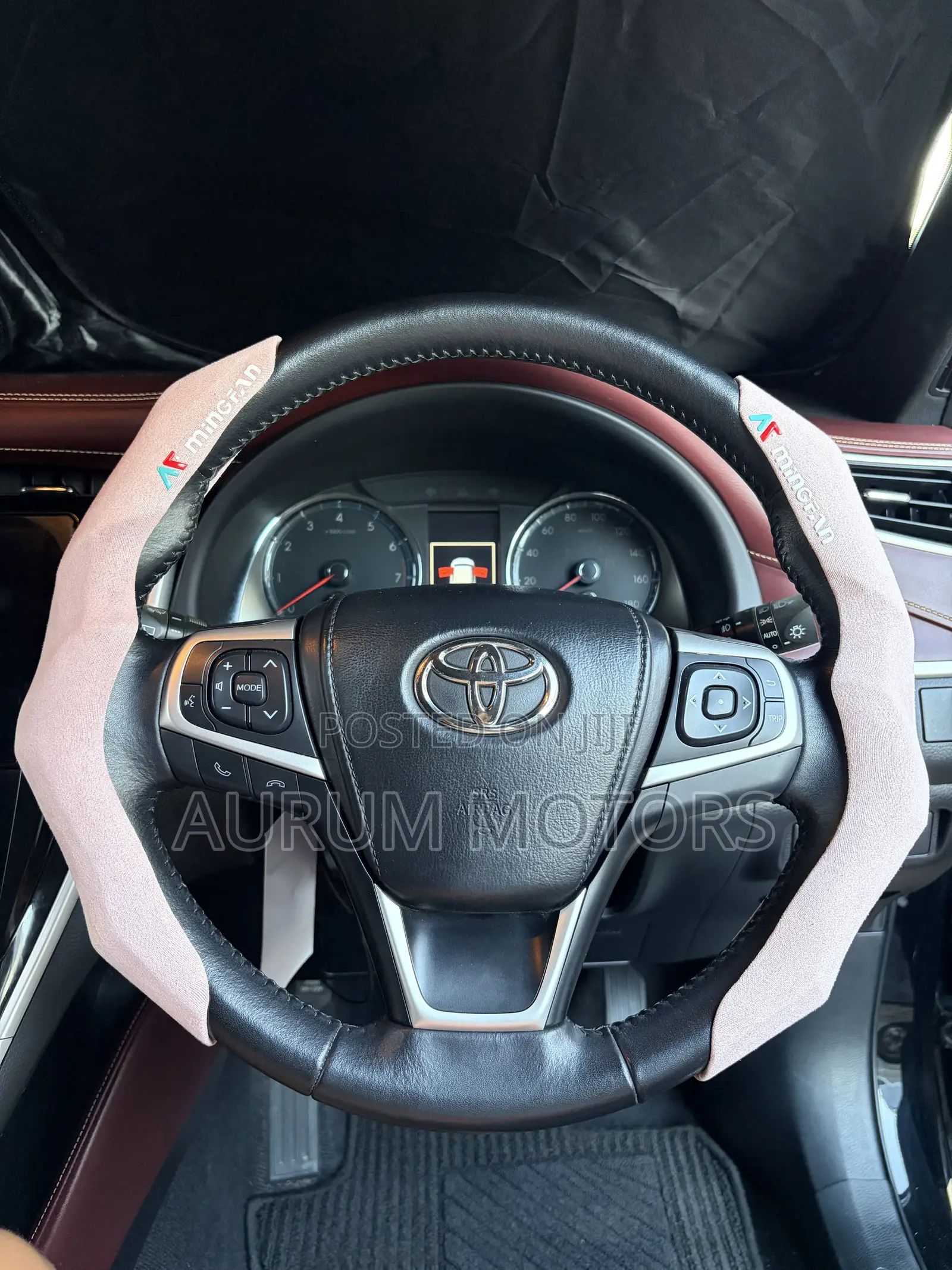 Steering Wheel Cover || Pink