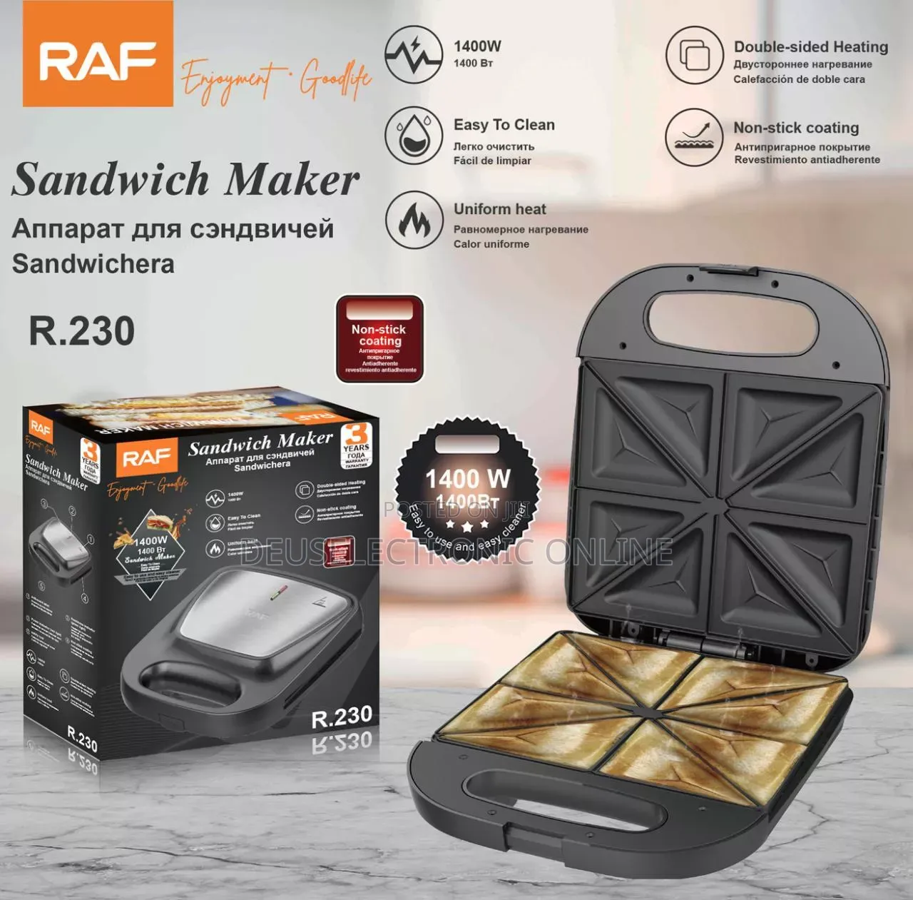 Raf Sandwich Maker 4 Slice at 70,000