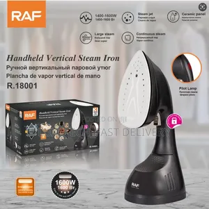 RAF 1600W Handheld Garment Steamer – Steam Iron With Ceramic Soleplate