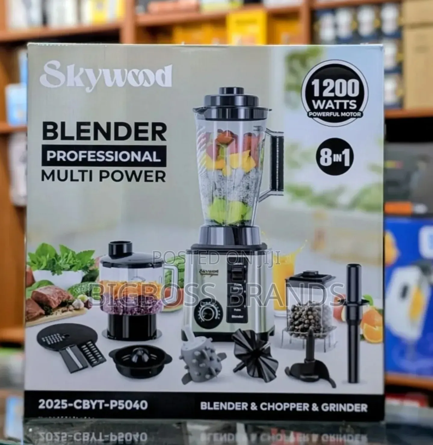 Skywood Heavy Duty Blender 
P5040
1200W 8in1 3.5 Liters