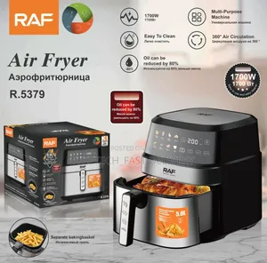 RAF R.5379 Digital Air Fryer 5 Litres With Touch Screen