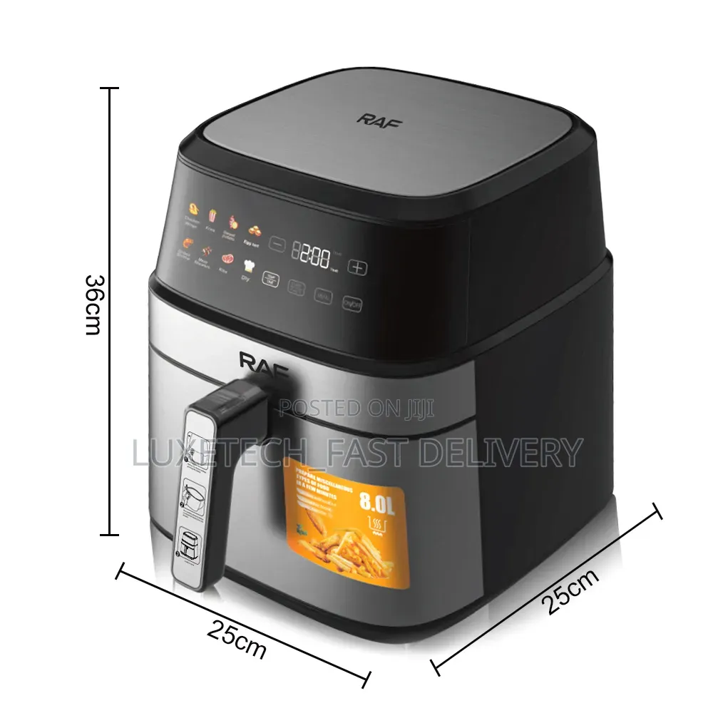RAF R.5379 Digital Air Fryer 5 Litres With Touch Screen