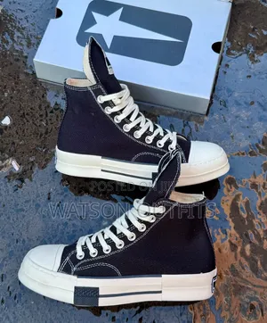 3 Colours All Star Brand Men's Leather Shoes High Cutting Nice-Looking
