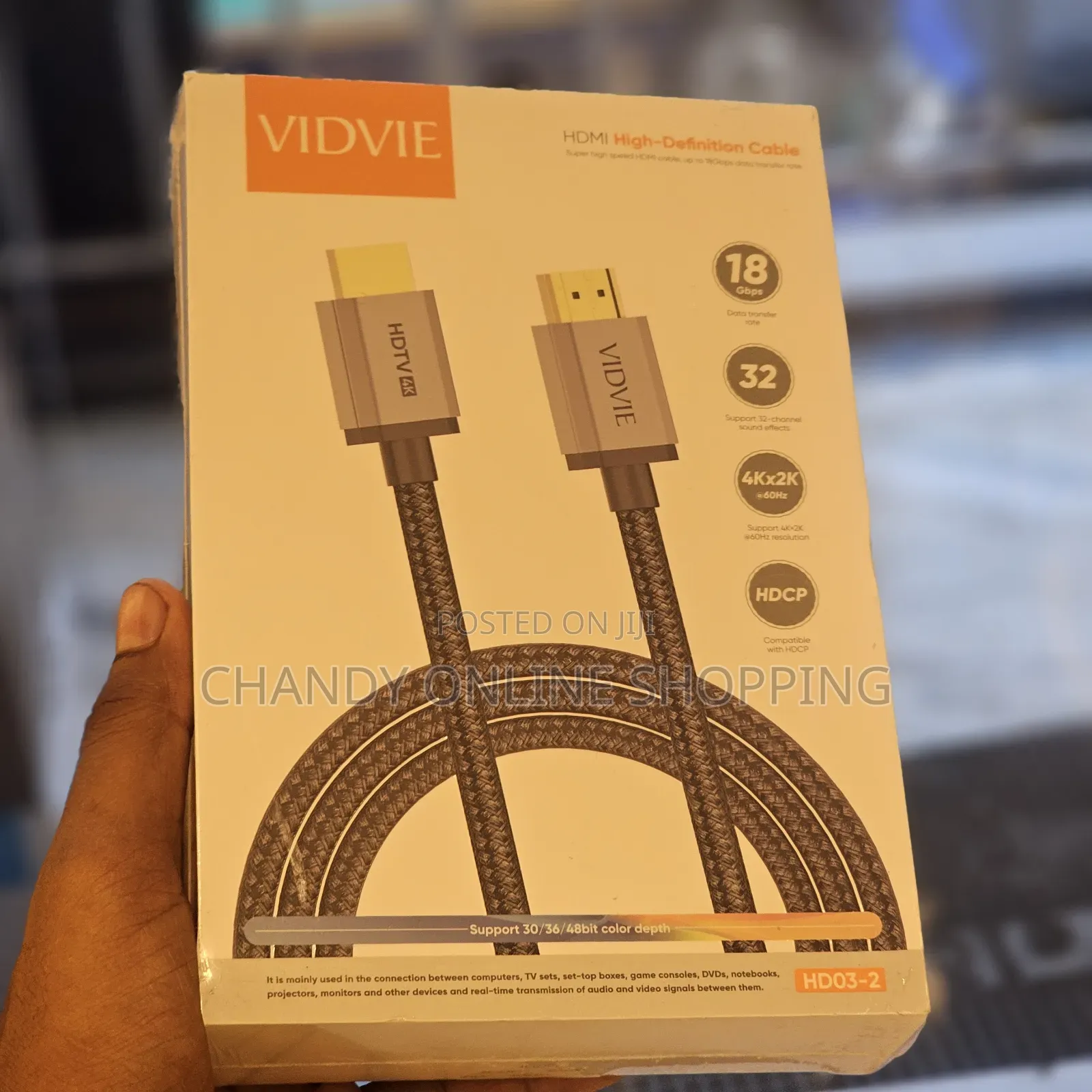 VIDVIE Branded HD03-2 HDMI High-Definition Cable