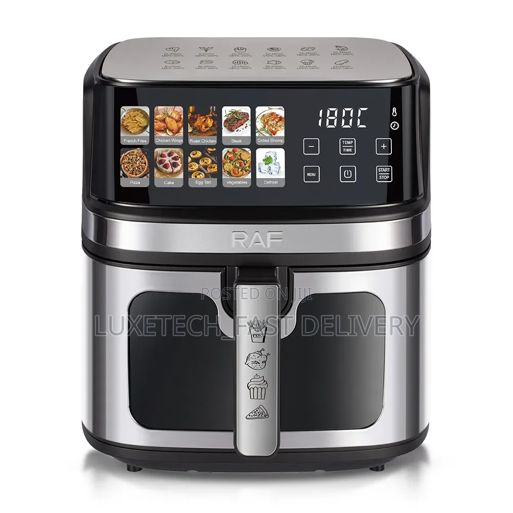 RAF R.5387 8L Digital Air Fryer – Touch Screen Oil Free Hot Air Fryer