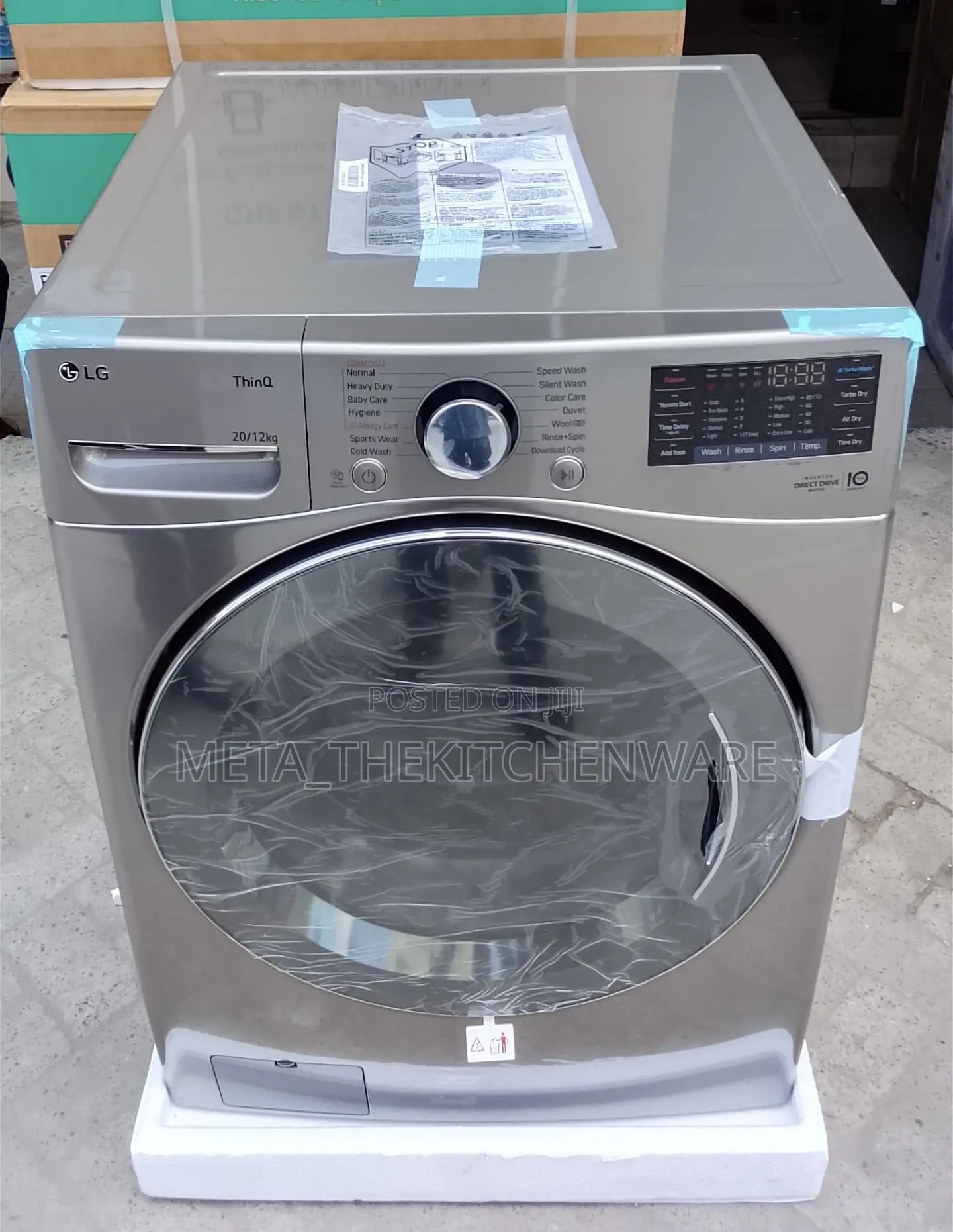 LG Automatic Washing Machine Front Load 20kg/12kg (Wash and Dry)