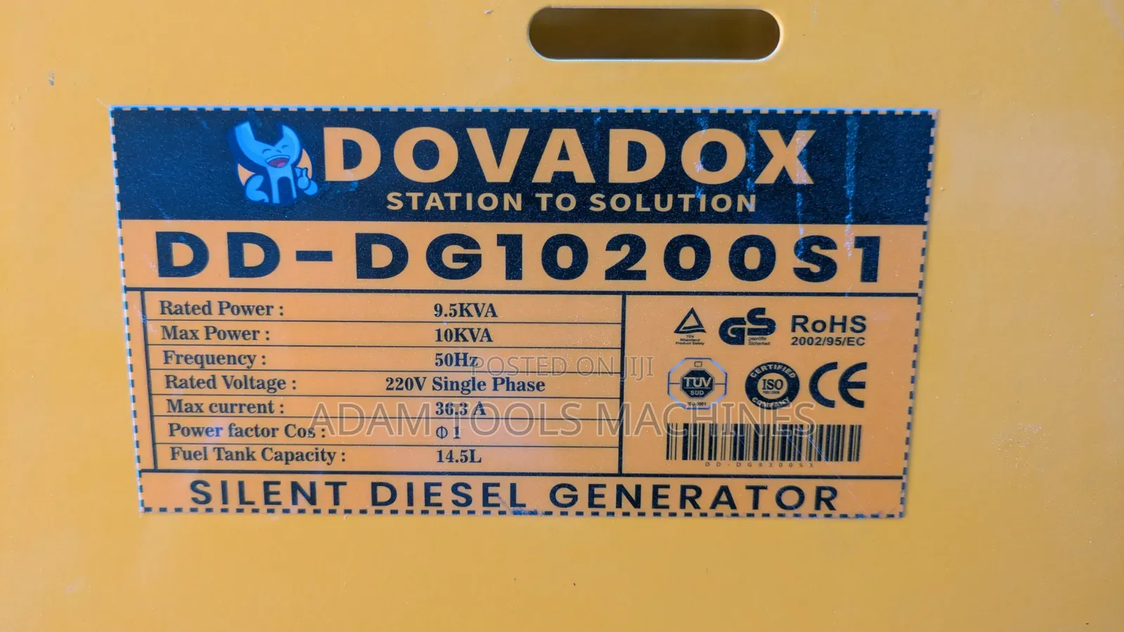 DOVADOX Silent Diesel Generator – DD-DG10200S1