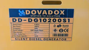 DOVADOX Silent Diesel Generator – DD-DG10200S1