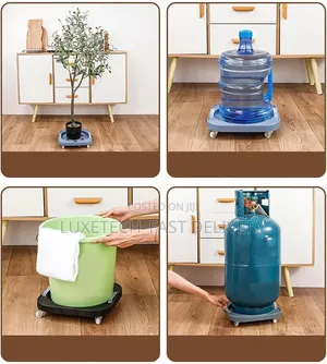 Multipurpose Roller Stand for Gas Cylinder, Water Bottles, Flower Pots