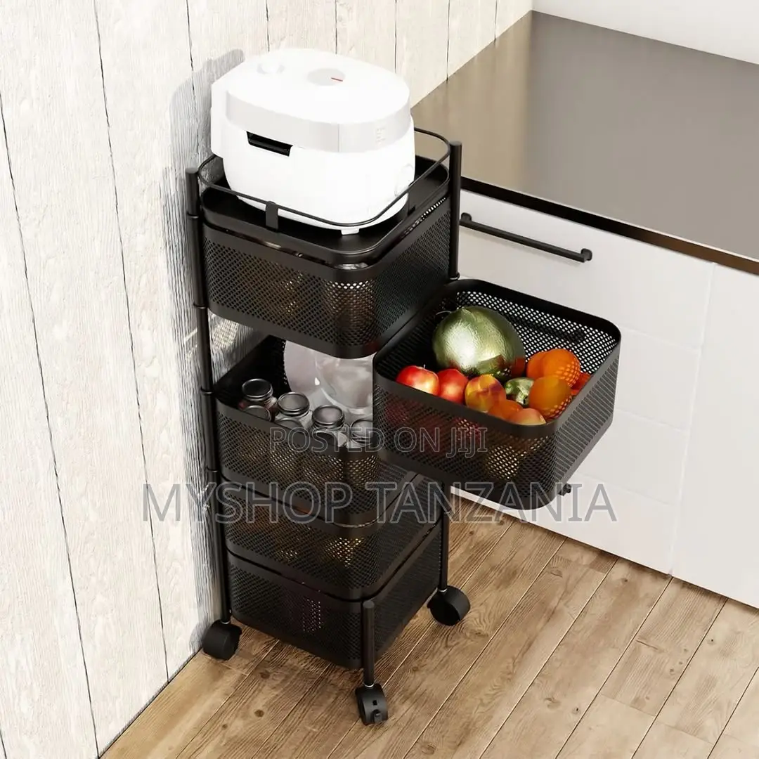 5-Tier Rotating Kitchen Trolley