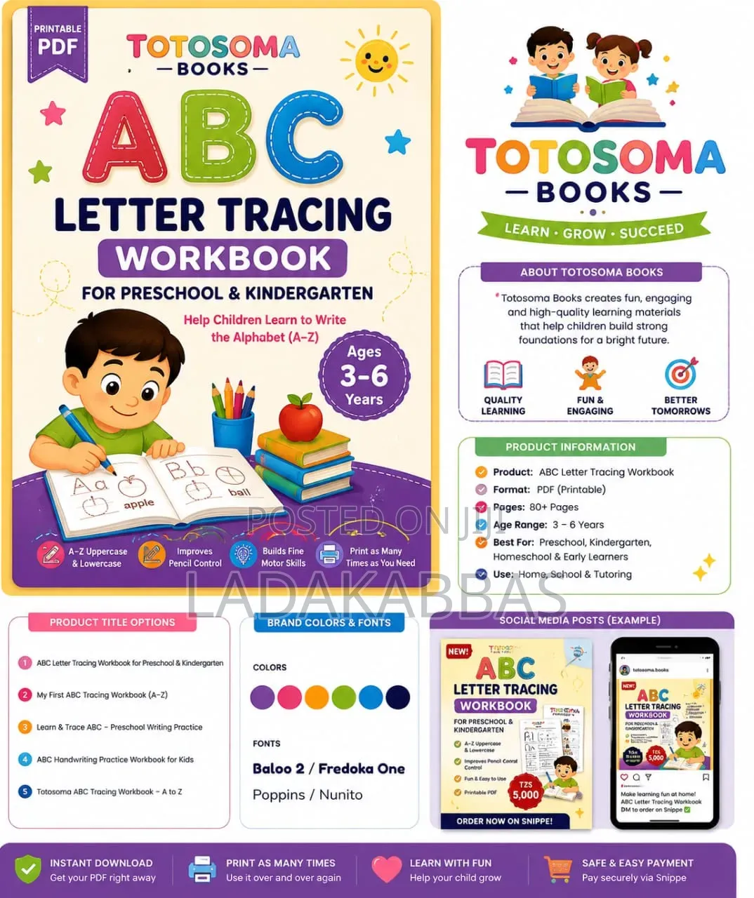 ABC Letter Tracing Workbook