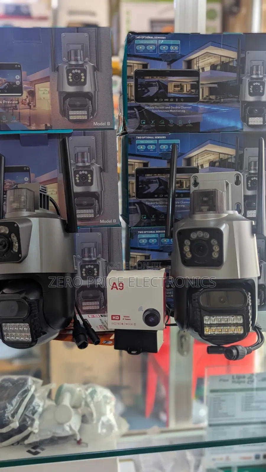 Double Lens Wireless CCTV Camera