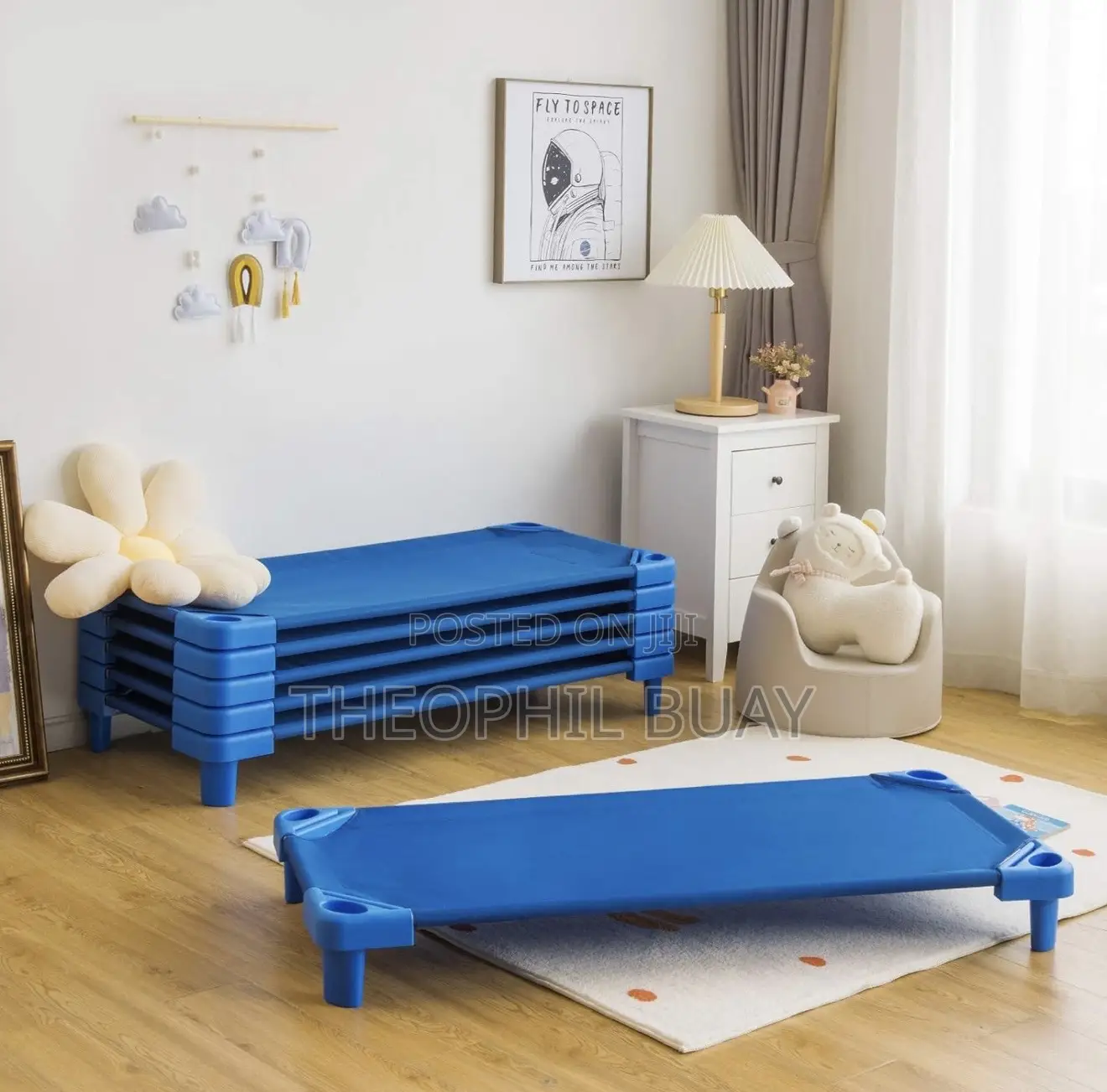 Costzon Kids Stackable Naptime Cot, Toddler Daycare Rest Mat
