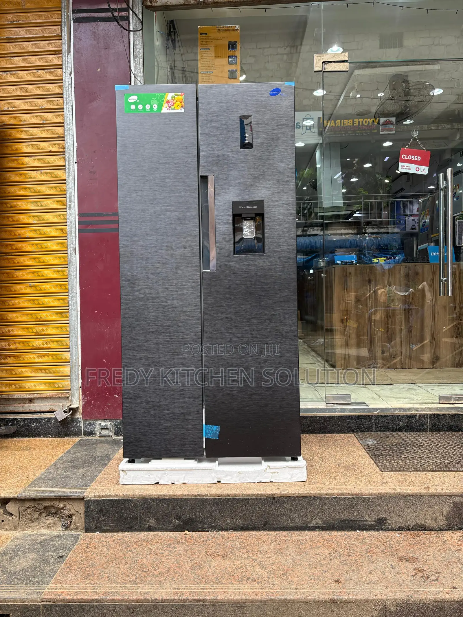 *Homebase Side by Side Fridge* Hb-520wd