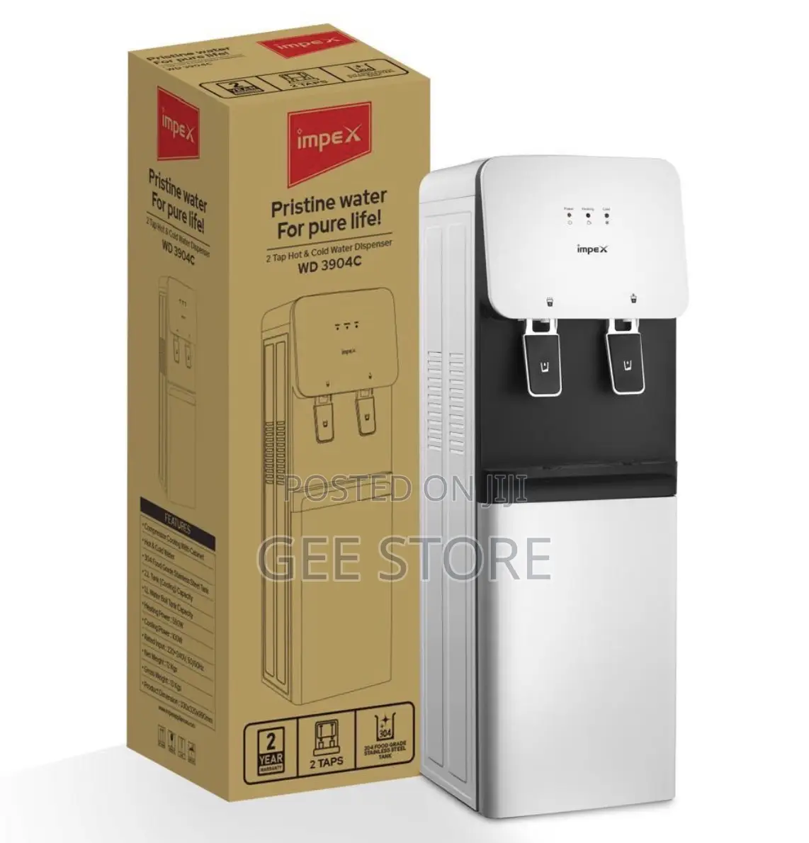 Impex Water Dispenser 2 Taps