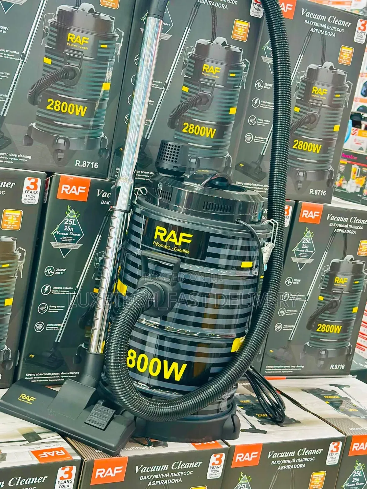 RAF R.8716 Vacuum Cleaner 25 Litres Wet and Dry