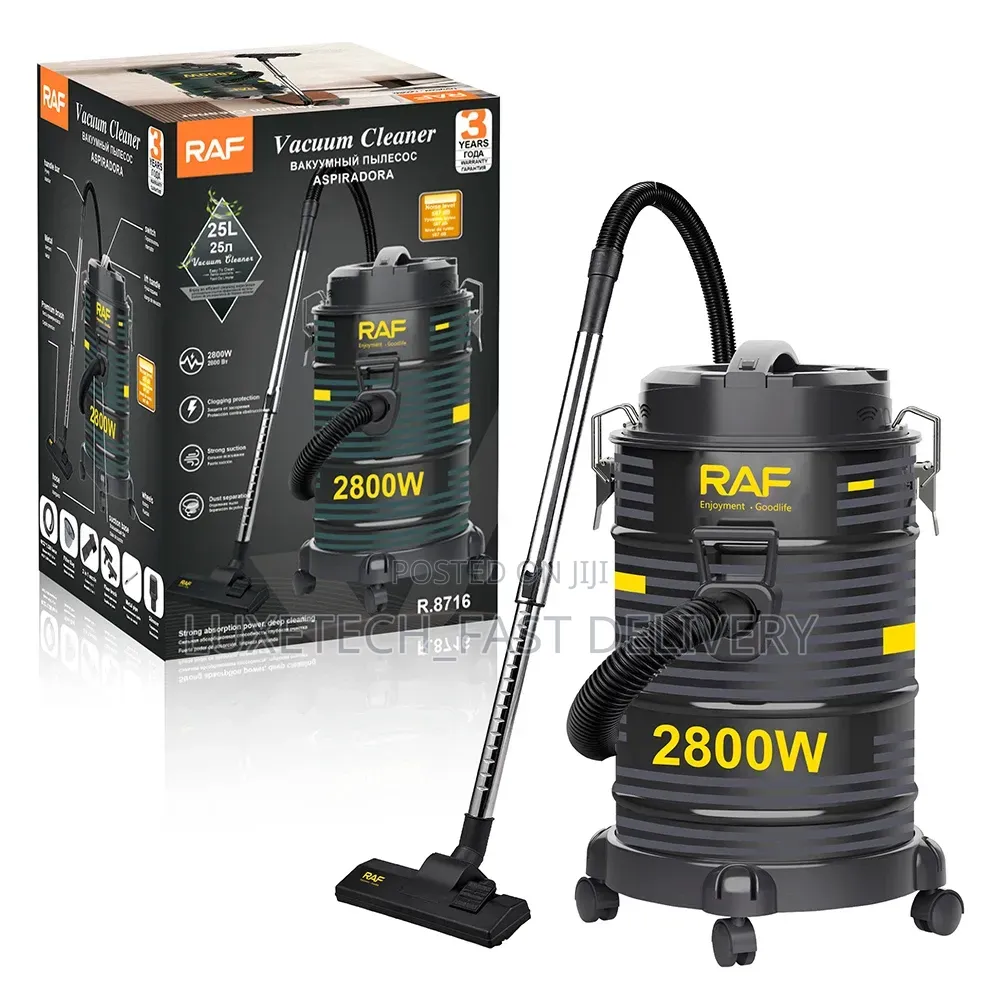 RAF R.8716 Industrial Wet and Dry Vacuum Cleaner 25 Liters