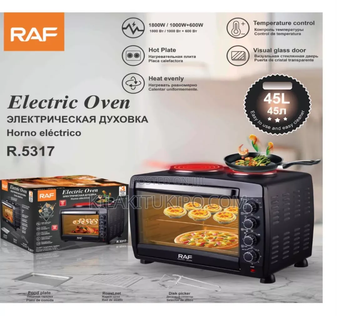 45l Raf Electric Oven With Hot Plates 1800w+1000w+600w