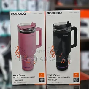 Brand New PORODO HYDROTUNE - Travel Mug + Bluetooth Speaker