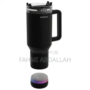 Brand New PORODO HYDROTUNE - Travel Mug + Bluetooth Speaker
