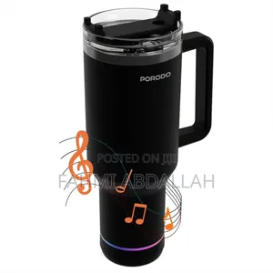 Brand New PORODO HYDROTUNE - Travel Mug + Bluetooth Speaker