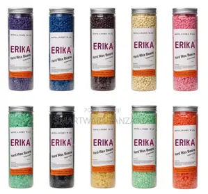 ERIKA Hard Wax Beans, 10 Varieties, 200g Each, for Sensitive Skin