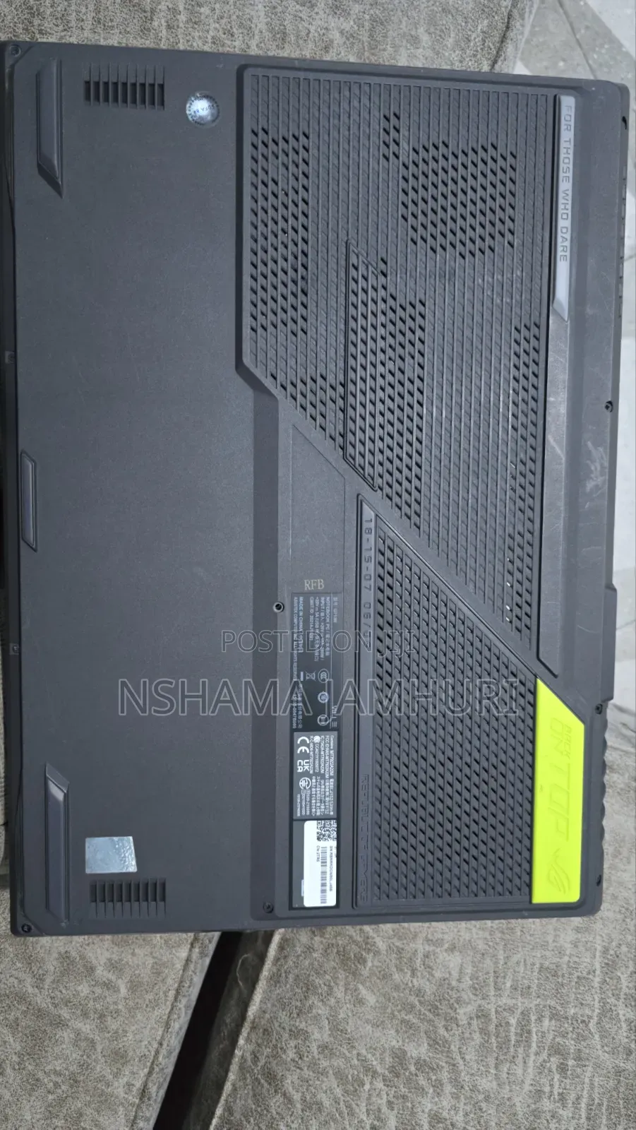 Laptop Asus ROG Strix G17 32GB AMD Ryzen 9 SSD 1T