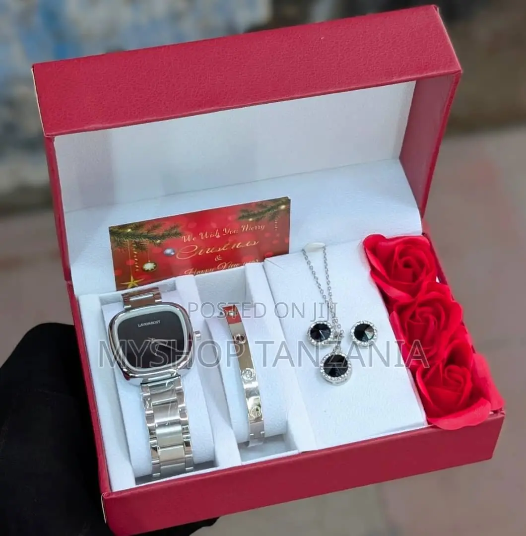 Ladies' Watch Combo Set Featuring a Stainless Steel Bracelet Watch