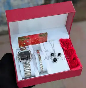 Ladies' Watch Combo Set Featuring a Stainless Steel Bracelet Watch
