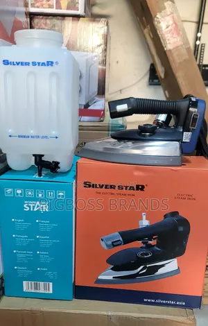 Silver Star Gravity Feed Industrial Electric Steam Iron Set ES-300