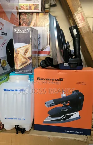 Silver Star Gravity Feed Industrial Electric Steam Iron Set ES-300