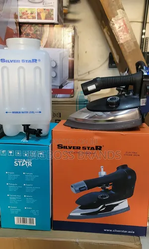 Silver Star Gravity Feed Industrial Electric Steam Iron Set ES-300