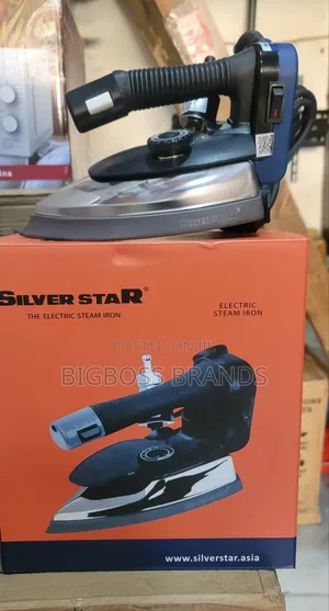 Silver Star Gravity Feed Industrial Electric Steam Iron Set ES-300