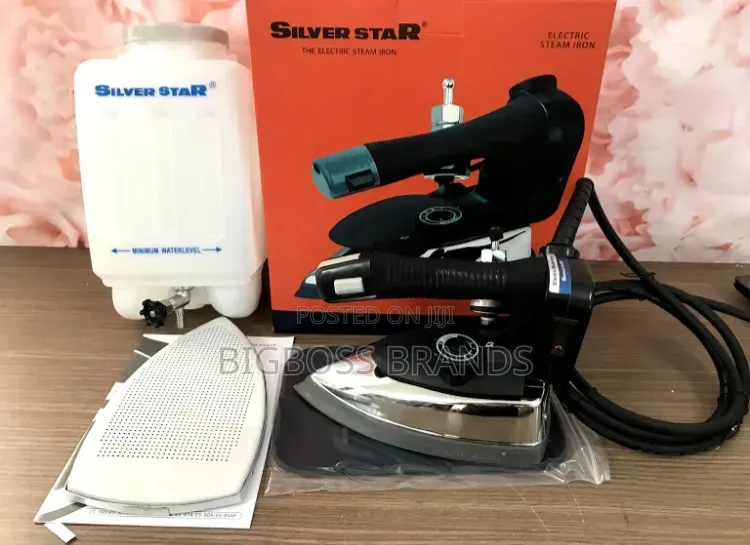 Silver Star Gravity Feed Industrial Electric Steam Iron Set ES-300