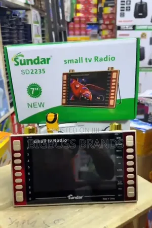 Sundar Sd-2235 Small TV Radio Rechargeable TV