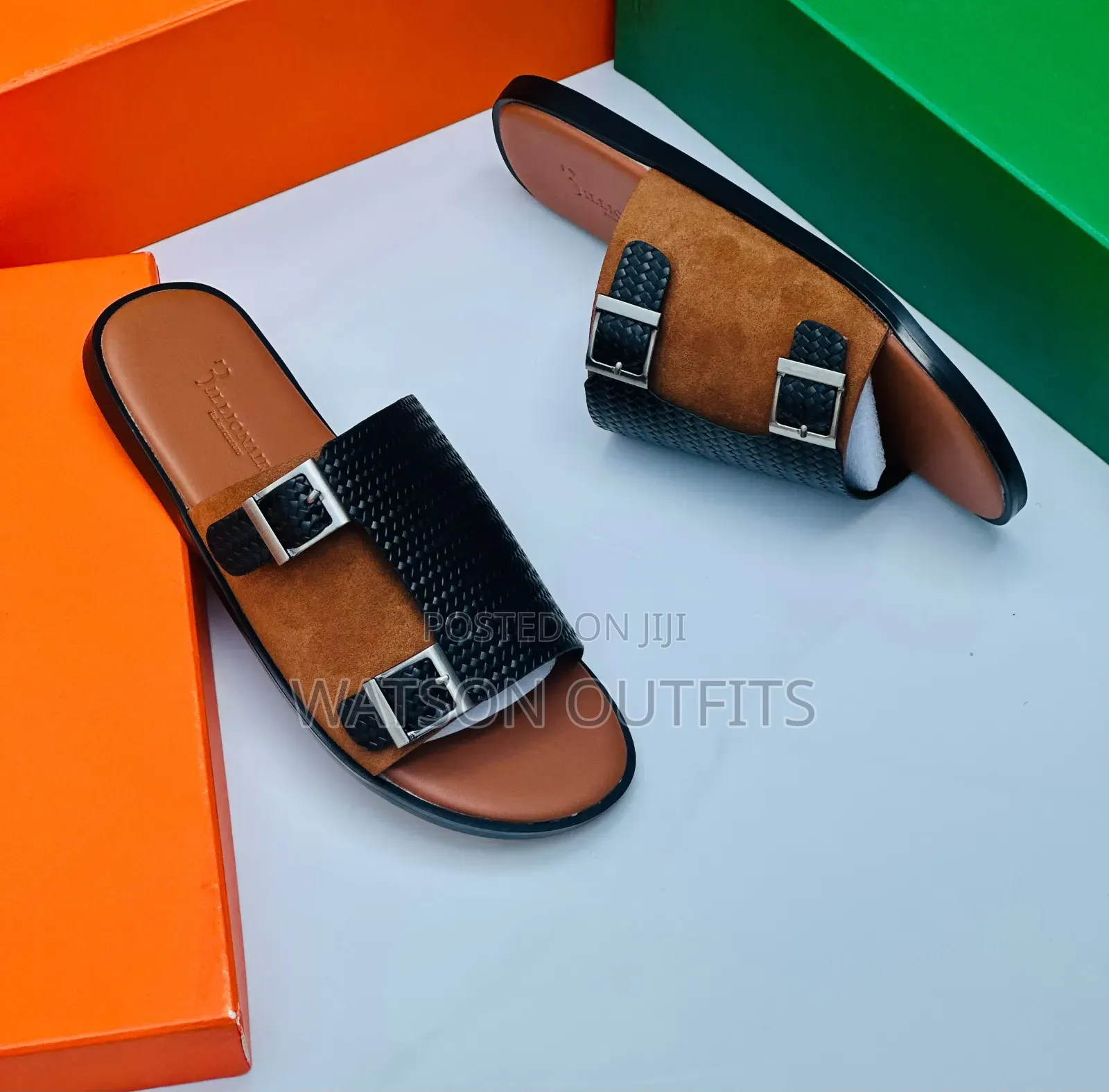 Billionaire Brand 2 Colours Men's Leather Sandals or Sendo