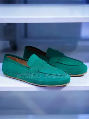 Reen Leather Slip-on Loafers Feature a Soft Suede