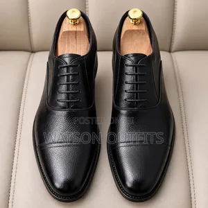 Men's Leather Shoes 2 Colours Black and Coffee De'Rossi Brands