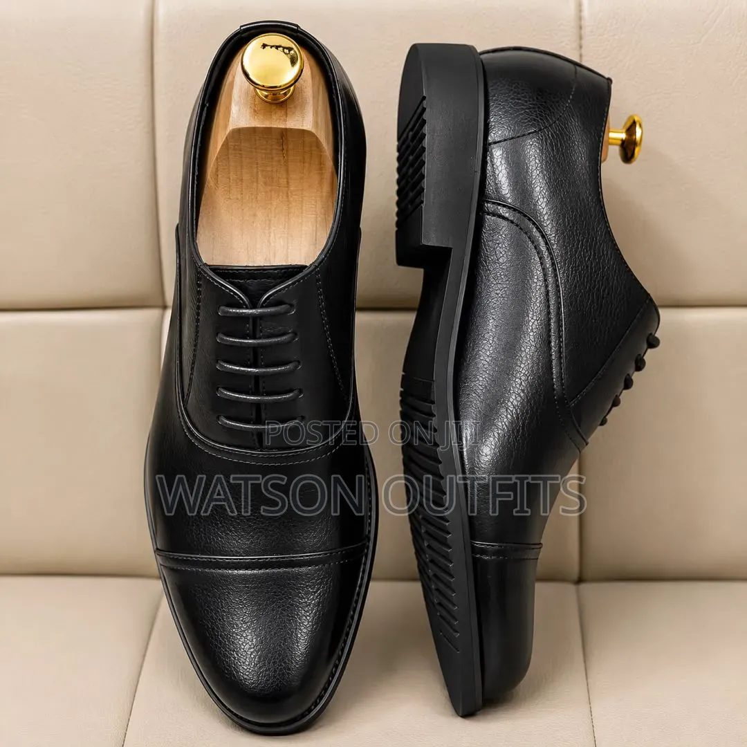Men's Leather Shoes 2 Colours Black and Coffee De'Rossi Brands
