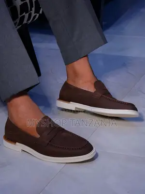 Blue Slip-on Loafers