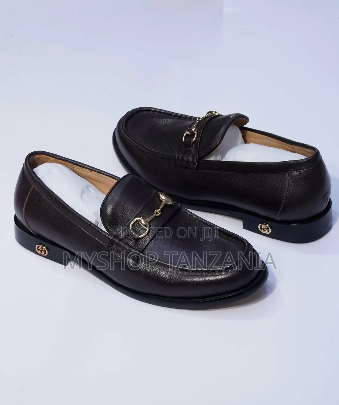 Gucci Black Leather Loafers