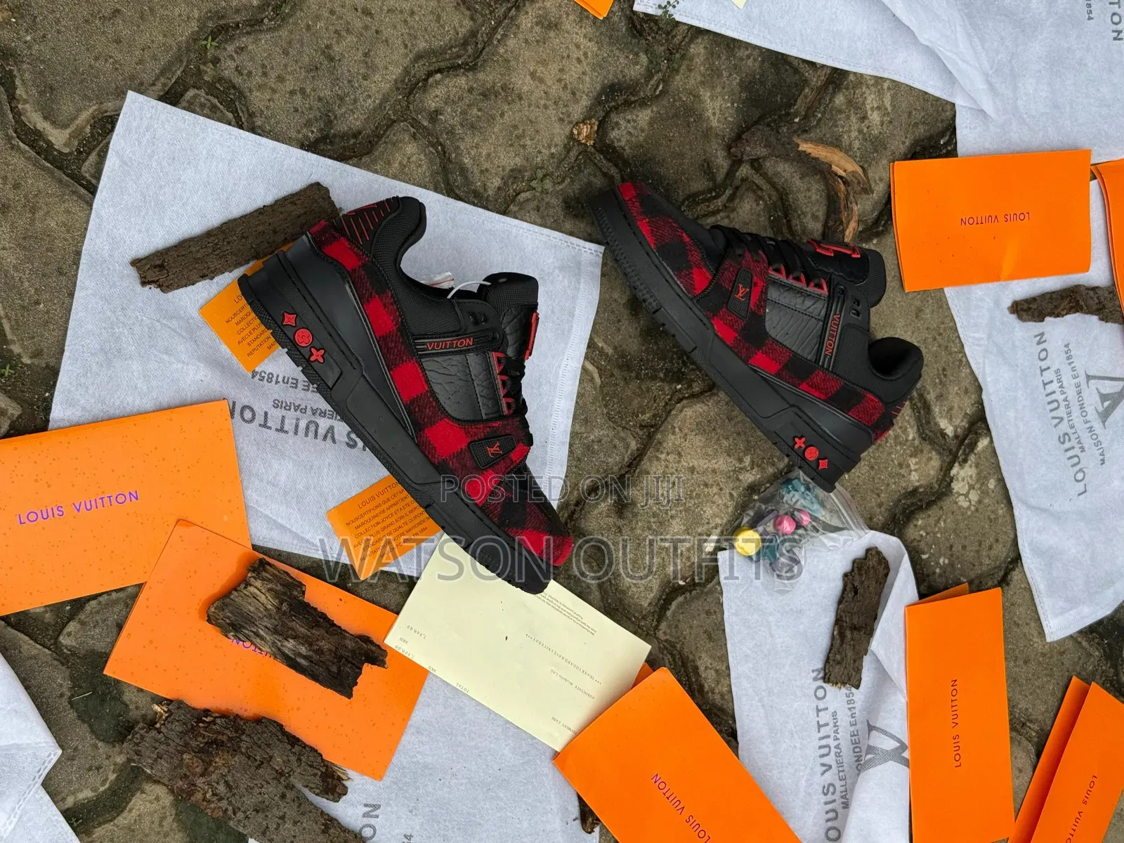 LV BRAND 4 Colours Leather Materials Men's Footwears or Shoes